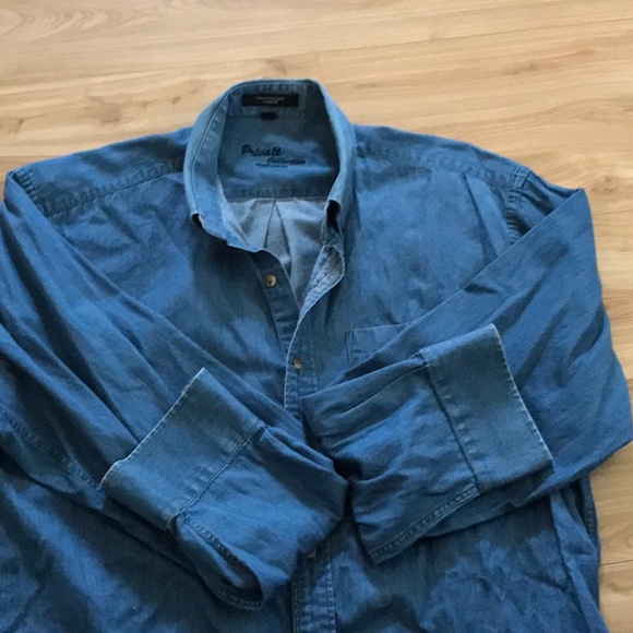 Men’s Hathaway Private Collection Denim shirt - Picture 5 of 7